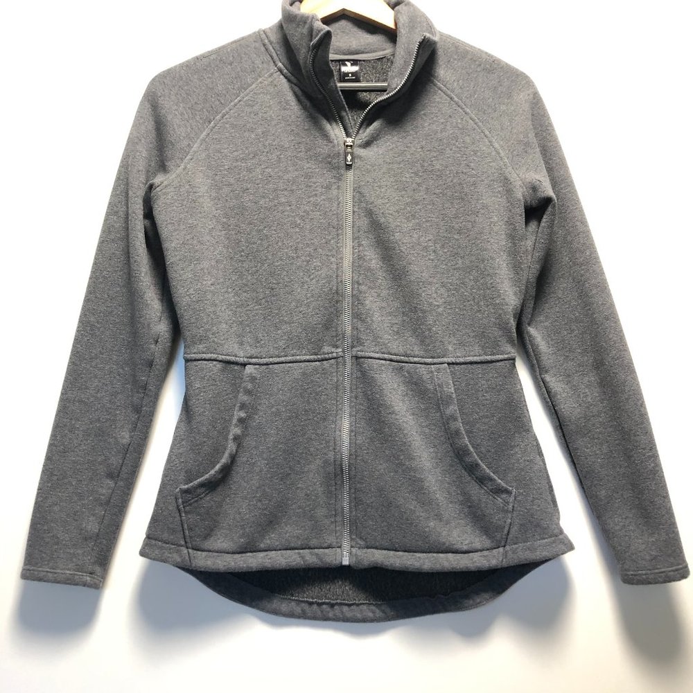 Women's Gray Full-Zip Fleece Jacket